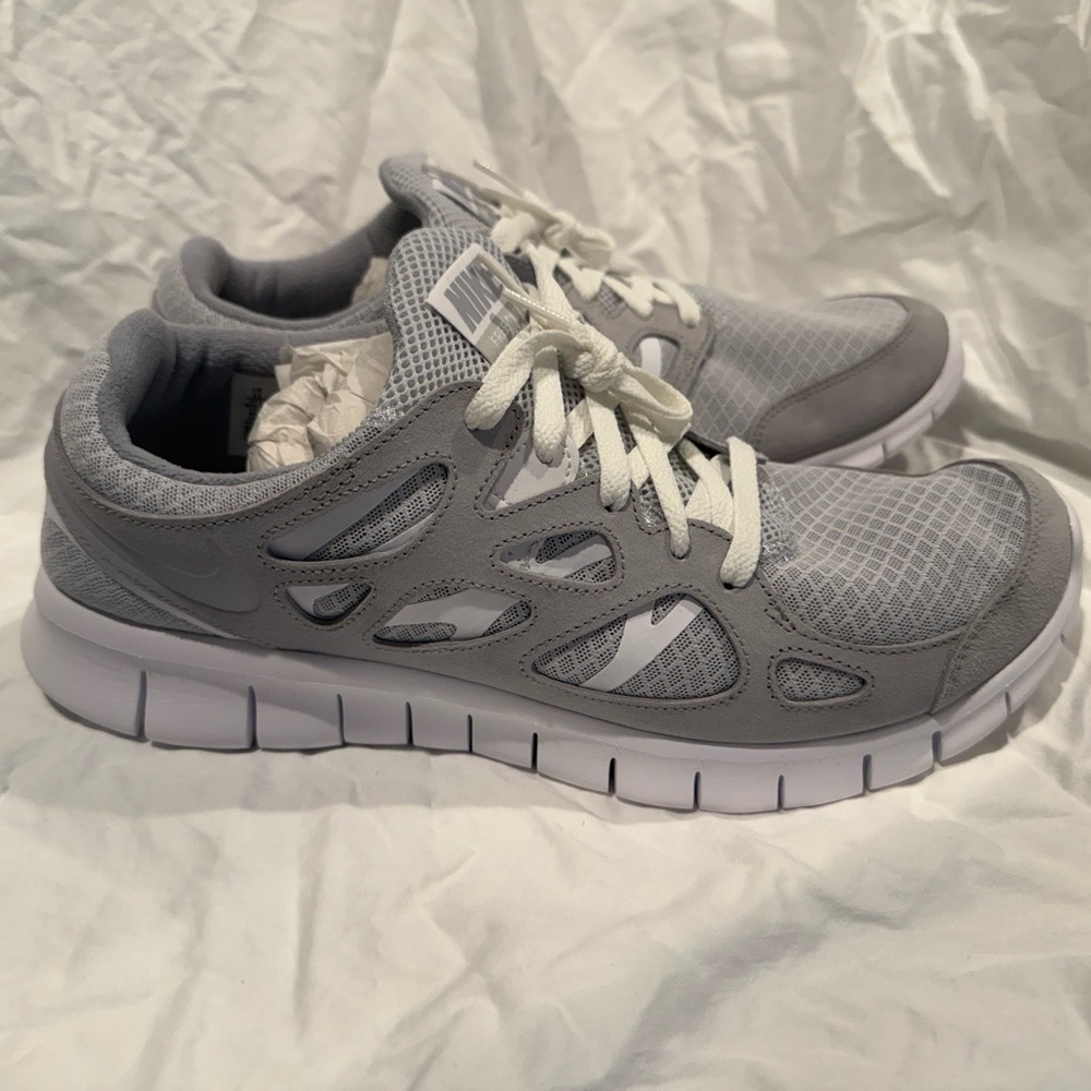 Nike Free Run 2 Wolf Grey 2021 Men's Running Shoe | NEW W BOX | Style 537732-014